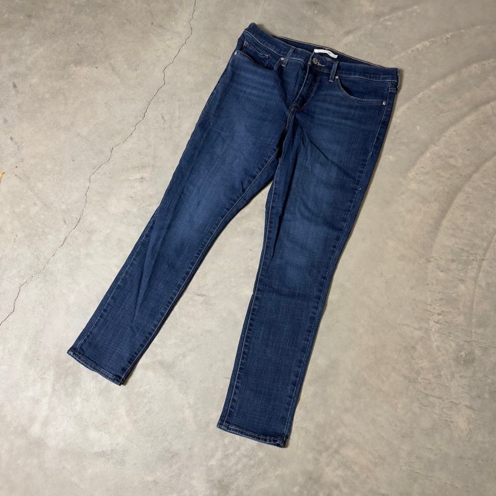 Levi's 311 Shaping Skinny Jeans Womens‎ 30 Dark Blue Stretch Denim Casual